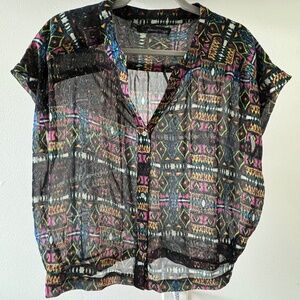 Sheer Short Sleeve Top